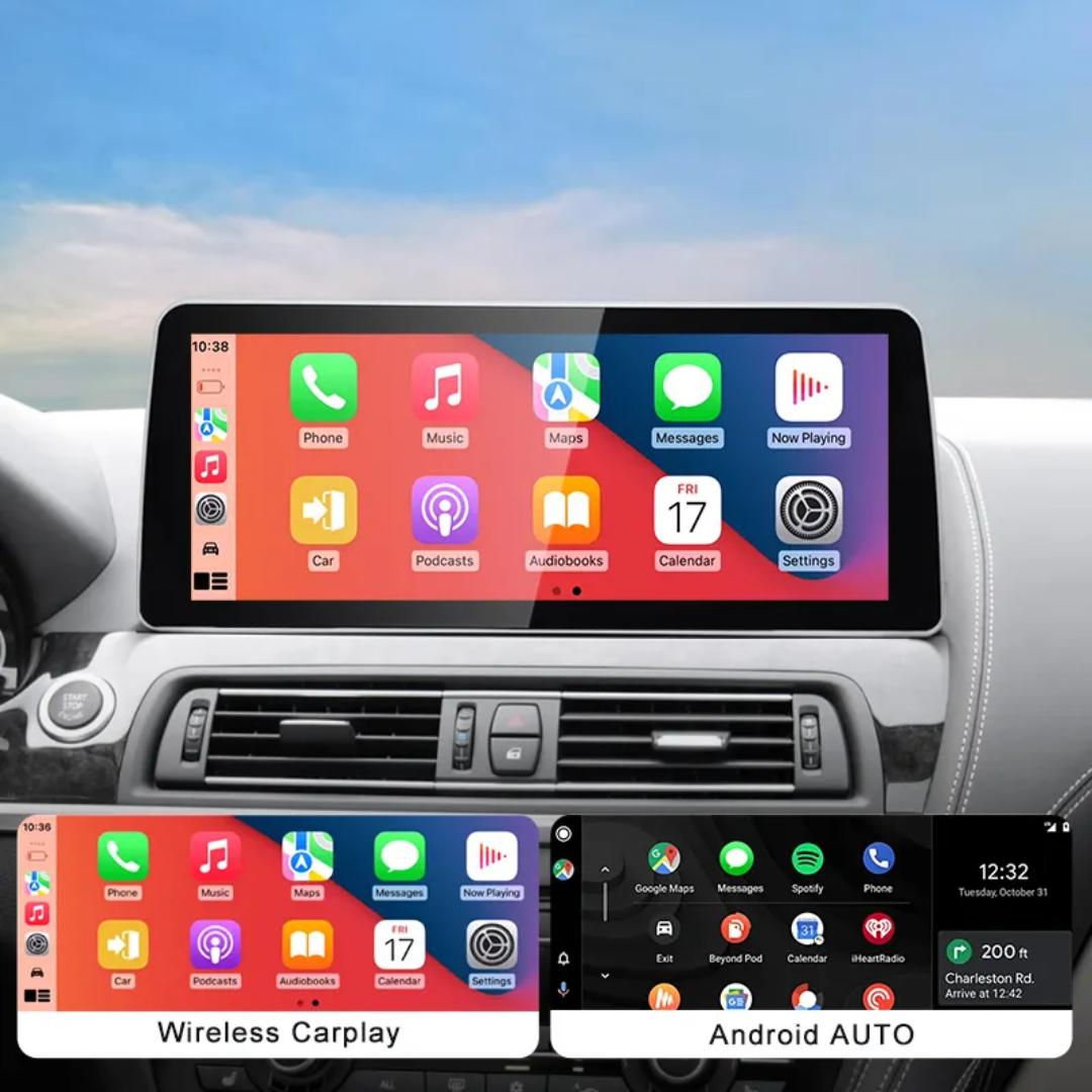 BMW 6 Series F06/F12 – CIC EVO 12.5 inch Android Multimedia System | GPS | Wi-Fi | 4G SIM | Bluetooth | A2DP | Wireless Apple CarPlay & Android Auto | 360° View