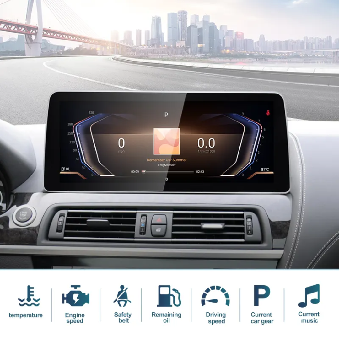 BMW 6 Series F06/F12 – CIC EVO 12.5 inch Android Multimedia System | GPS | Wi-Fi | 4G SIM | Bluetooth | A2DP | Wireless Apple CarPlay & Android Auto | 360° View