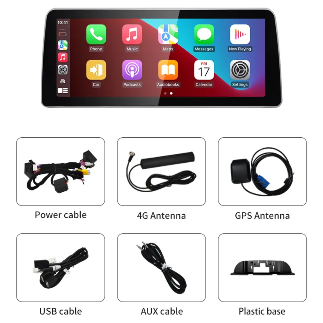 BMW 6 Series F06/F12 – CIC EVO 12.5 inch Android Multimedia System | GPS | Wi-Fi | 4G SIM | Bluetooth | A2DP | Wireless Apple CarPlay & Android Auto | 360° View