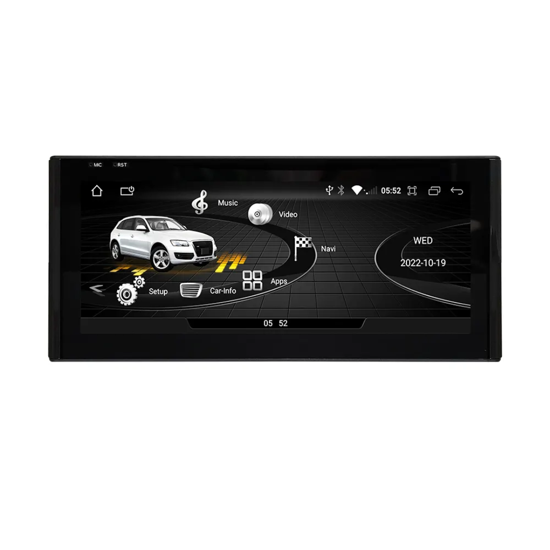 AUDI Q3 (2013–2018) – RMC + HN+R 10.25 inch Android Multimedia System | GPS | Wi-Fi | Bluetooth | A2DP | Wireless Apple CarPlay & Android Auto | 360° View