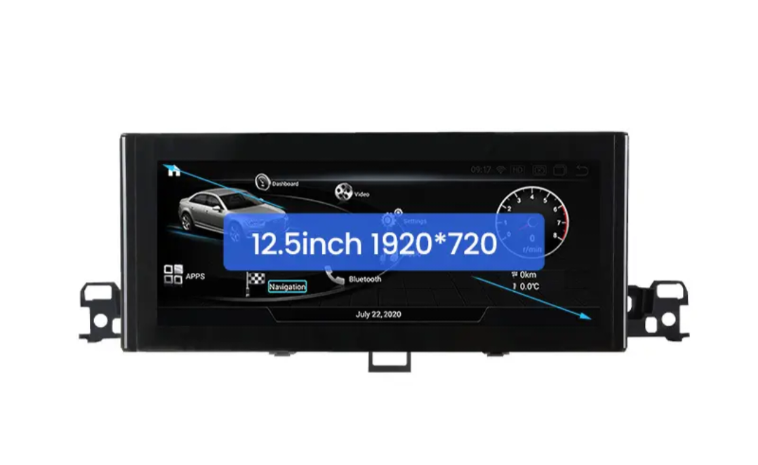 AUDI A4 A4L (2016–2020) 12.5 inch Android Multimedia System | GPS | Wi-Fi | Bluetooth | A2DP | Wireless Apple CarPlay & Android Auto | 360° View