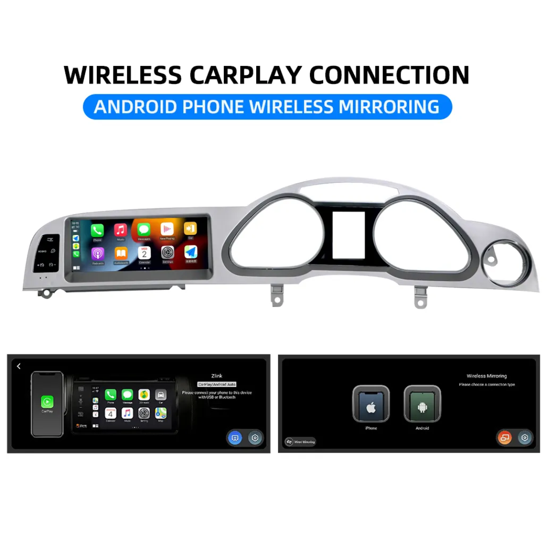 AUDI A6 (2010–2011) – AC Key 3G 8.8 inch Android Multimedia System | GPS | Wi-Fi | Bluetooth | A2DP | Wireless Apple CarPlay & Android Auto | 360° View