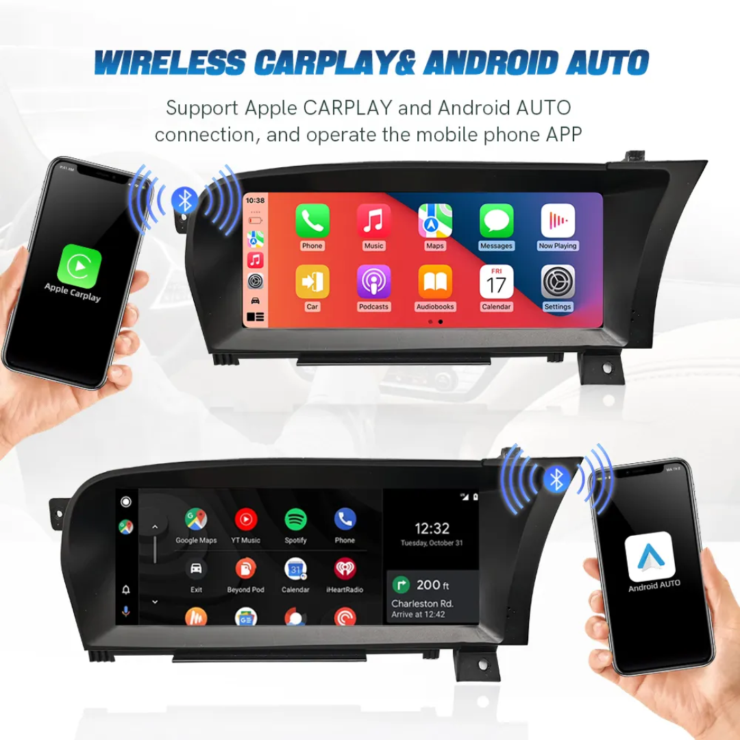 MERCEDES BENZ S-Class W221 (2006–2013) – NTG3.0 / NTG3.5 10.25 inch Android Multimedia System | GPS | Wi-Fi | 4G SIM | Bluetooth | A2DP | Wireless Apple CarPlay & Android Auto | 360° View