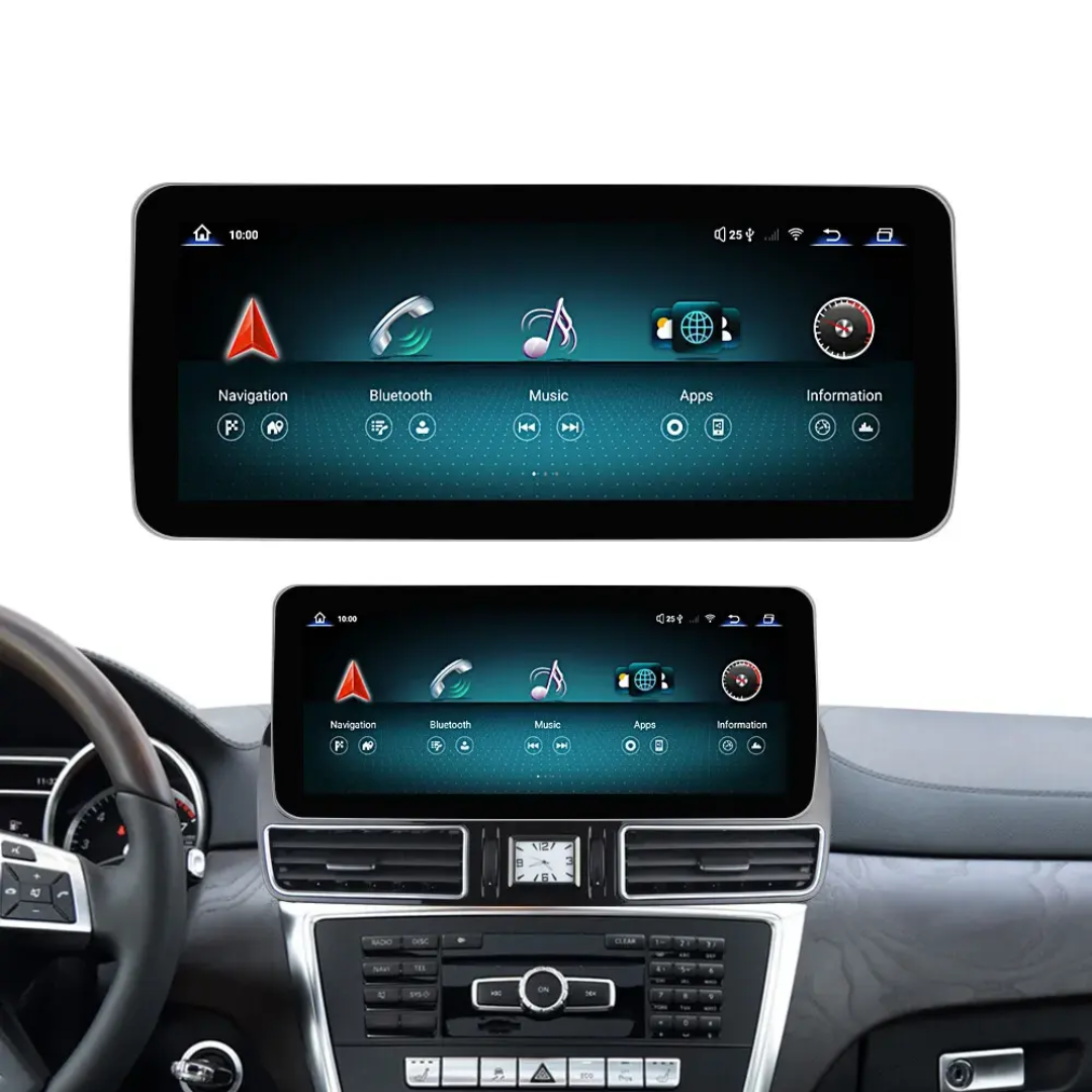 MERCEDES BENZ ML-Class W166 (2012–2015) – NTG4.5 12.5 inch Android Multimedia System | GPS | Wi-Fi | 4G SIM | Bluetooth | A2DP | Wireless Apple CarPlay & Android Auto | 360° View