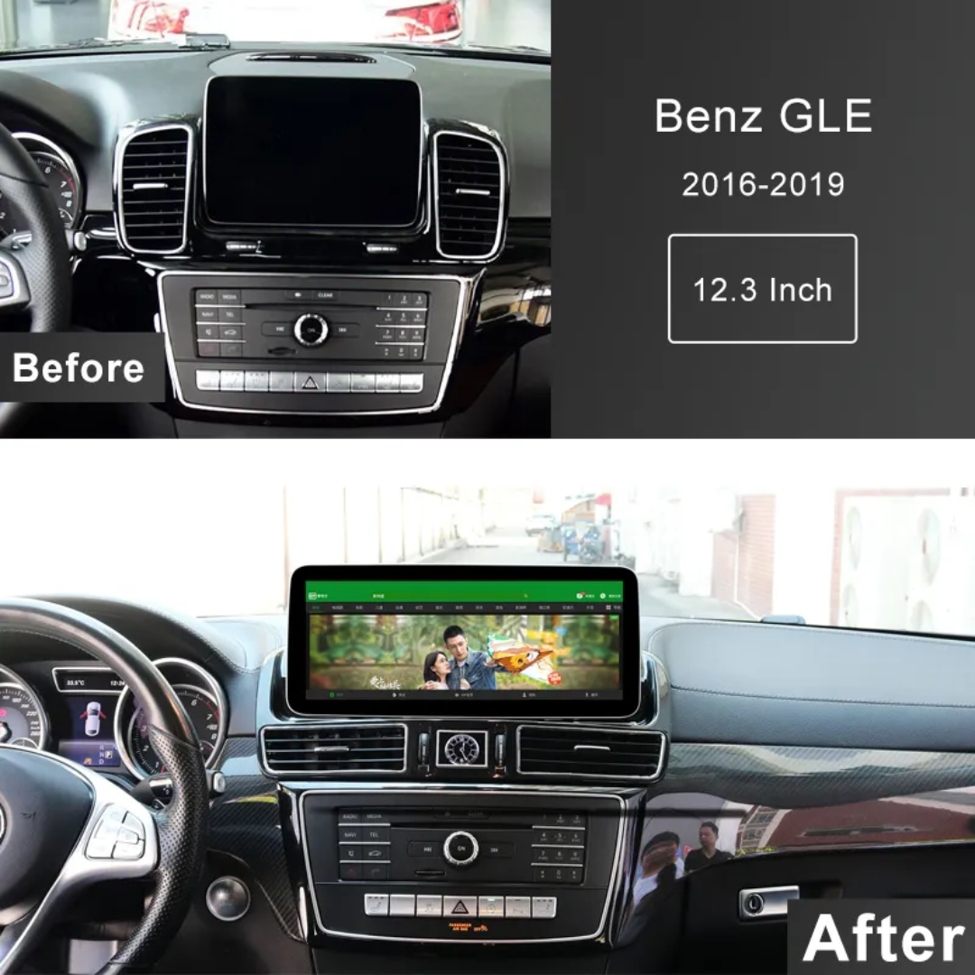MERCEDES BENZ GLE W166 (2016–2018) – NTG5.0 12.5 inch Android Multimedia System | GPS | Wi-Fi | 4G SIM | Bluetooth | A2DP | Wireless Apple CarPlay & Android Auto | 360° View