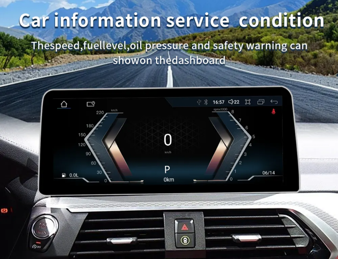 BMW X3 G01 X4 G02 (2018– ) – EVO 12.5 inch Android Multimedia System | GPS | Wi-Fi | 4G SIM | Bluetooth | A2DP | Wireless Apple CarPlay & Android Auto | 360° View