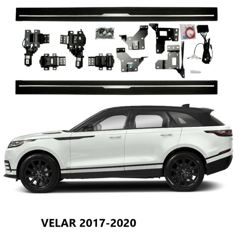 Car Axis India Compatible Automatic Deployable Electric Side Steps for Land Rover Velar (2017-2020) - Retractable Ladder Pedal Running Boards