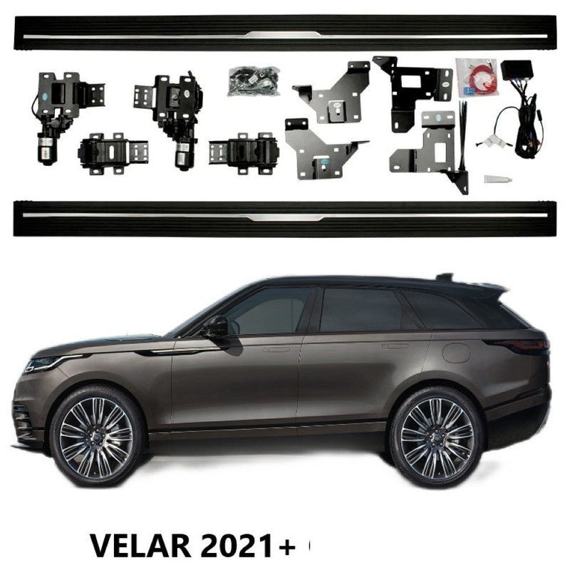 Car Axis India Compatible Automatic Deployable Electric Side Steps for Land Rover Velar 2021+ - Retractable Ladder Pedal Running Boards (Model: PS-LR055 CC-6401)
