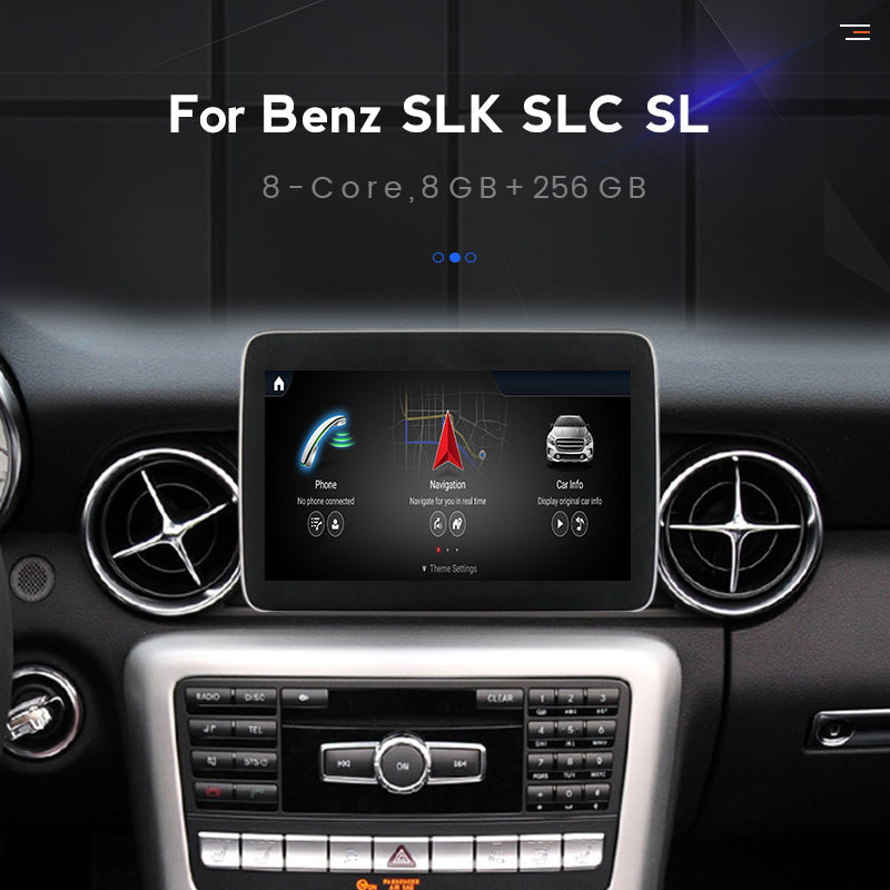 MERCEDES BENZ SLK R172 / SL R231 (2011–2015) – NTG4.5 / NTG 5.0 8.4 inch Android Multimedia System | GPS | Wi-Fi | 4G SIM | Bluetooth | A2DP | Wireless Apple CarPlay & Android Auto | 360° View