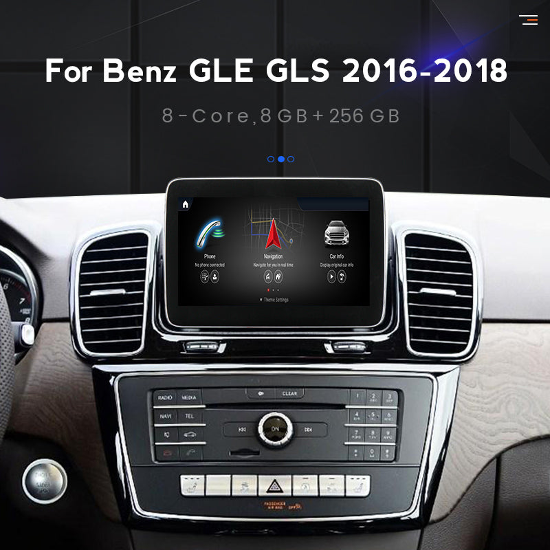 MERCEDES BENZ GLE W166 (2016–2018) – NTG 5.0 8.4 inch Android Multimedia System | GPS | Wi-Fi | 4G SIM | Bluetooth | A2DP | Wireless Apple CarPlay & Android Auto | 360° View