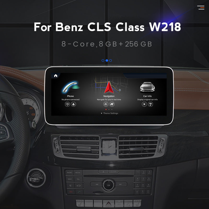 MERCEDES BENZ CLS-Class C218/X218 (2012) – NTG4.5 10.25 inch Android Multimedia System | GPS | Wi-Fi | 4G SIM | Bluetooth | A2DP | Wireless Apple CarPlay & Android Auto | 360° View