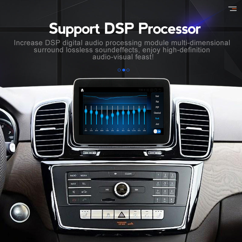 MERCEDES BENZ GLE W166 (2016–2018) – NTG 5.0 8.4 inch Android Multimedia System | GPS | Wi-Fi | 4G SIM | Bluetooth | A2DP | Wireless Apple CarPlay & Android Auto | 360° View