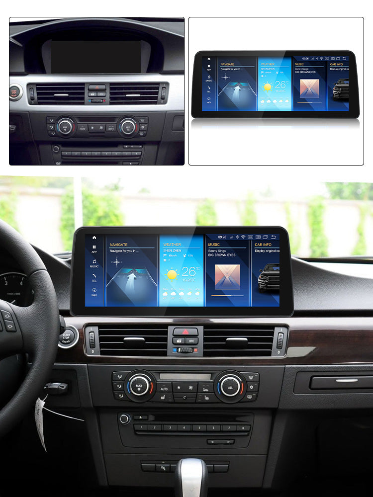 BMW 3 Series E90/E91/E92/E93/M3 (2005–2012) – CCC / CIC 12.5 inch Android Multimedia System | GPS | Wi-Fi | 4G SIM | Bluetooth | A2DP | Wireless Apple CarPlay & Android Auto | 360° View