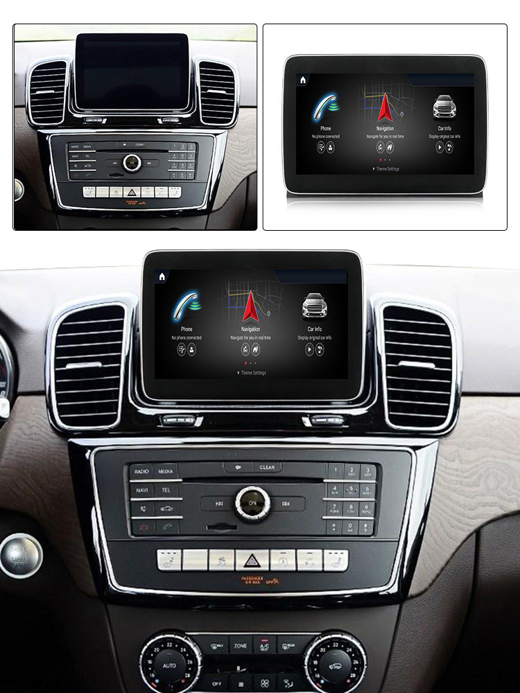 MERCEDES BENZ GLE W166 (2016–2018) – NTG 5.0 8.4 inch Android Multimedia System | GPS | Wi-Fi | 4G SIM | Bluetooth | A2DP | Wireless Apple CarPlay & Android Auto | 360° View
