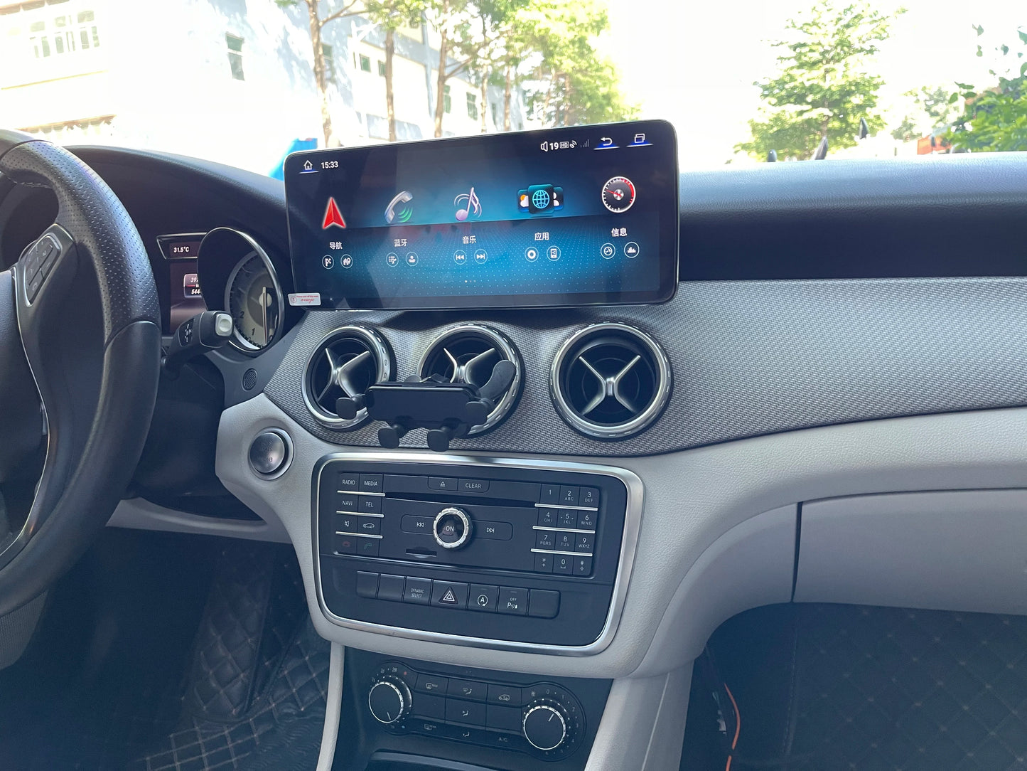 12.8"Aluminum Alloy Frame Qualcomm668S CarPlay for BENZ NTG4.0 NTG4.5 NTG5.0 Car Radio 2400*900 GPS Navigation Android13 Screen
