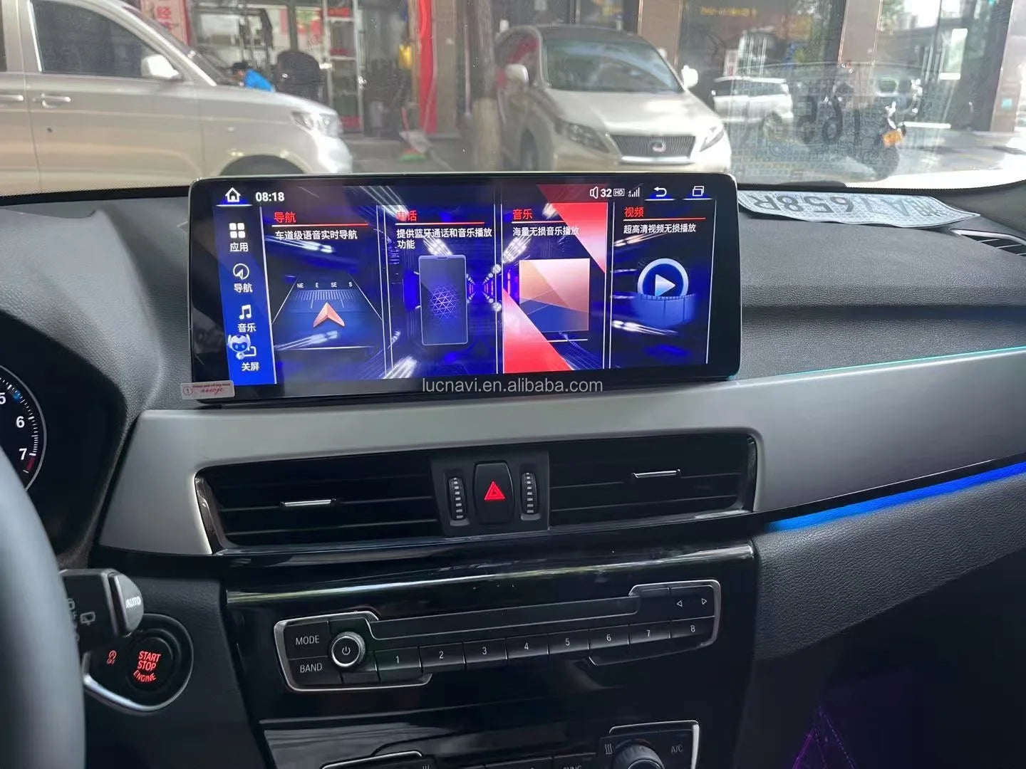 12.8"Superthin Aluminum Silver Frame Qualcomm Support 360 CarPlay for BBA 2400*900Android Car Radio Navigation Multimedia Player