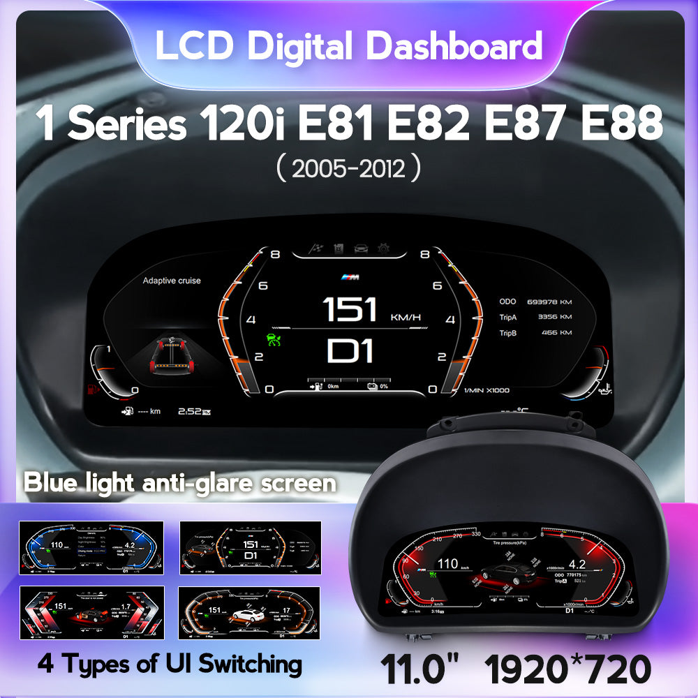 BMW 1 Series E81 E82 E87 E88 (2005-2012) BMW Digital Instrument Cluster