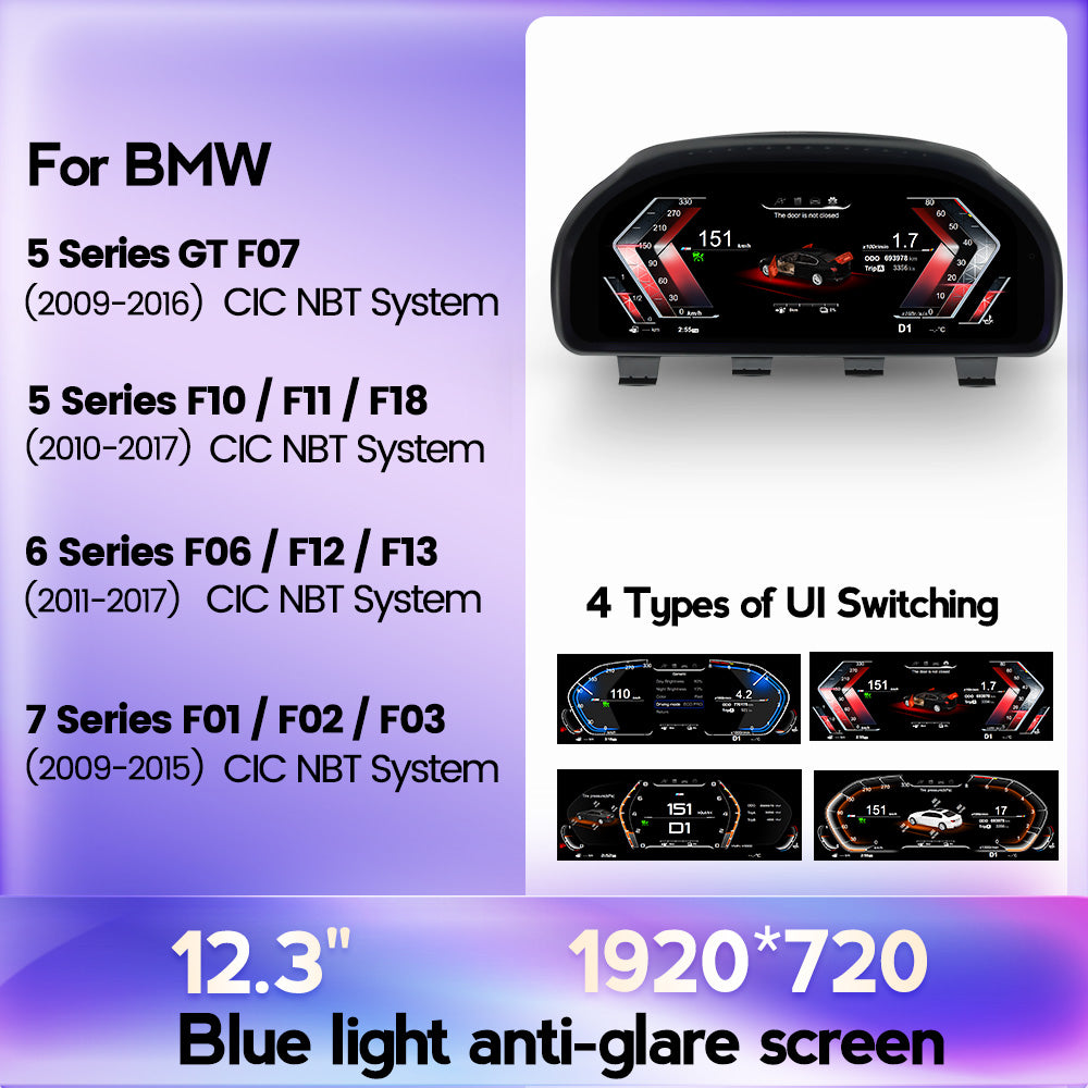 BMW 7 Series F01/F02/F05 CIC,NBT HUD BMW OEM FIT BMW Digital Instrument Cluster