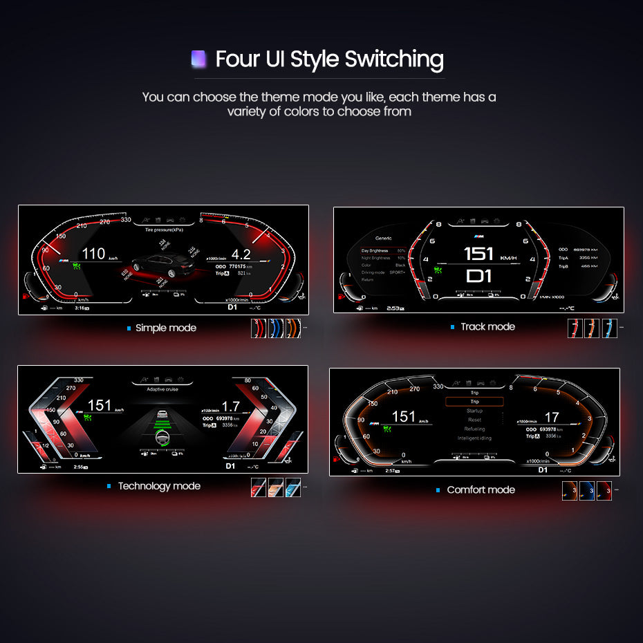 BMW 7 Series F01/F02/F05 CIC,NBT HUD BMW OEM FIT BMW Digital Instrument Cluster