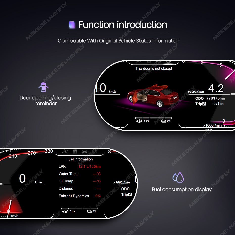 BMW 1 Series E81 E82 E87 E88 (2005-2012) BMW Digital Instrument Cluster