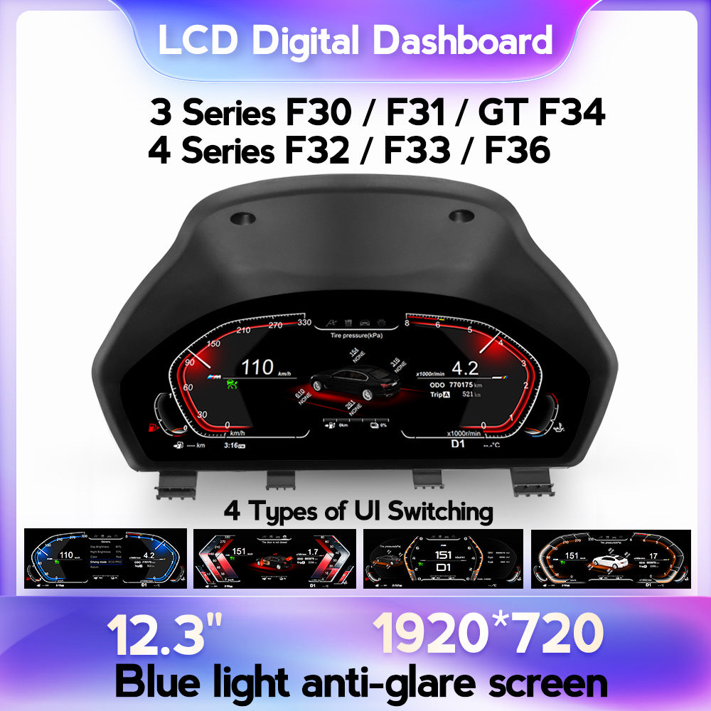 BMW 3 Series F30/F31/F34 (2013- 2019) BMW Digital Instrument Cluster