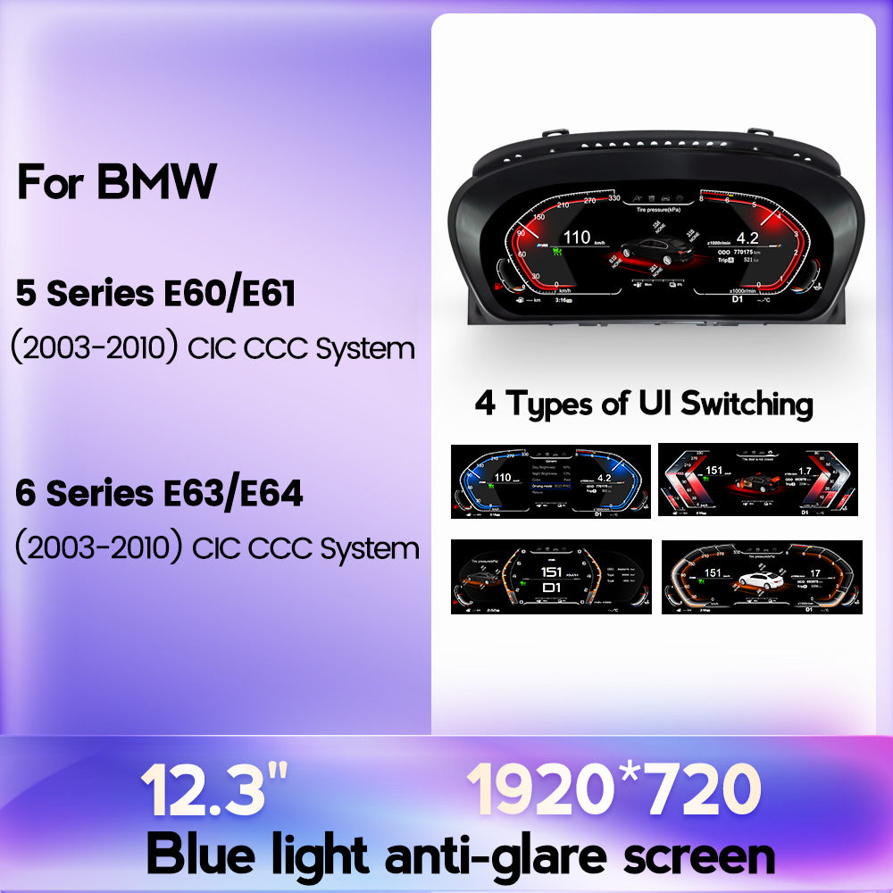 BMW 5 Series / 6 Series E60/E61/E63/E64 (2003-2009) BMW Digital Instrument Cluster