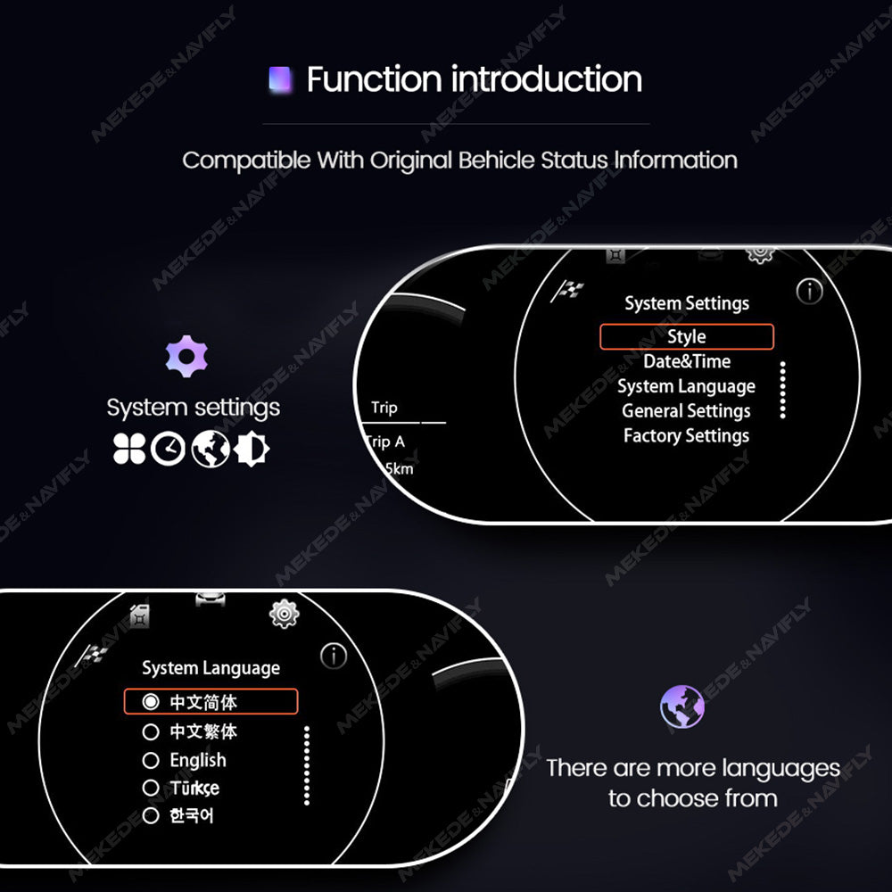 BMW MINI(2014-2023) BMW Digital Instrument Cluster