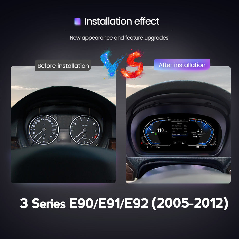 BMW 3 Series E90/E91/E92 (2005-2012) BMW Digital Instrument Cluster