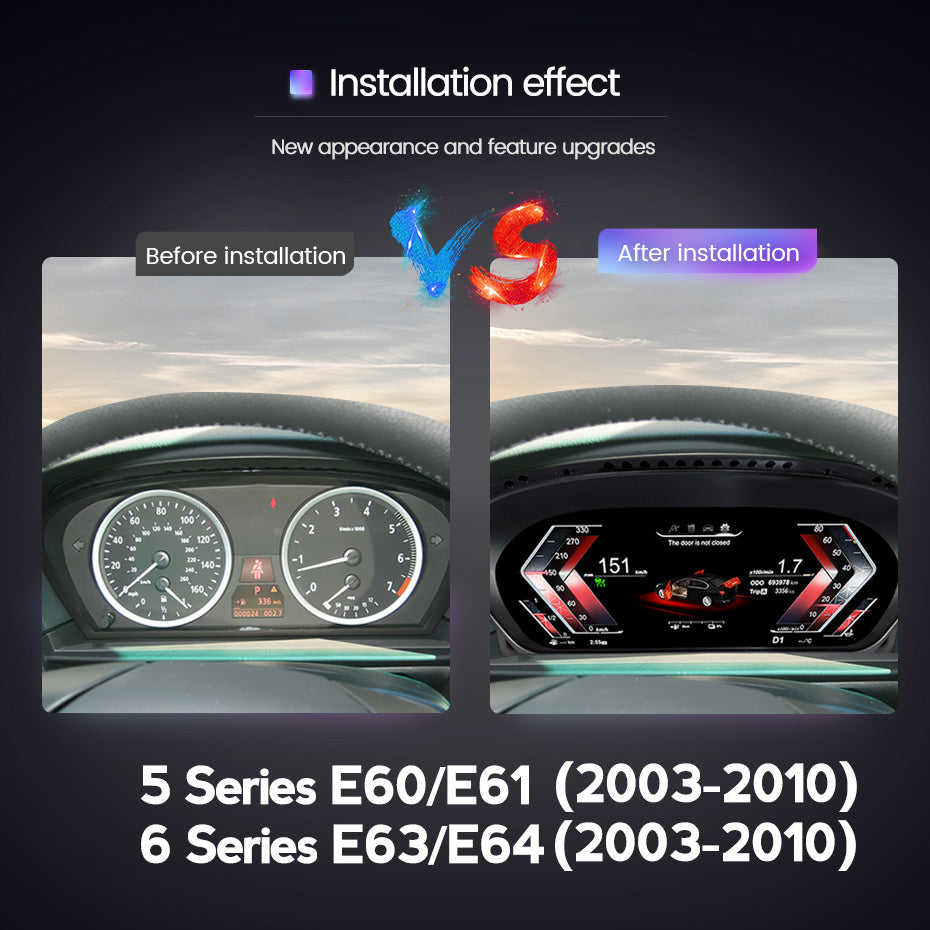 BMW 5 Series / 6 Series E60/E61/E63/E64 (2003-2009) BMW Digital Instrument Cluster