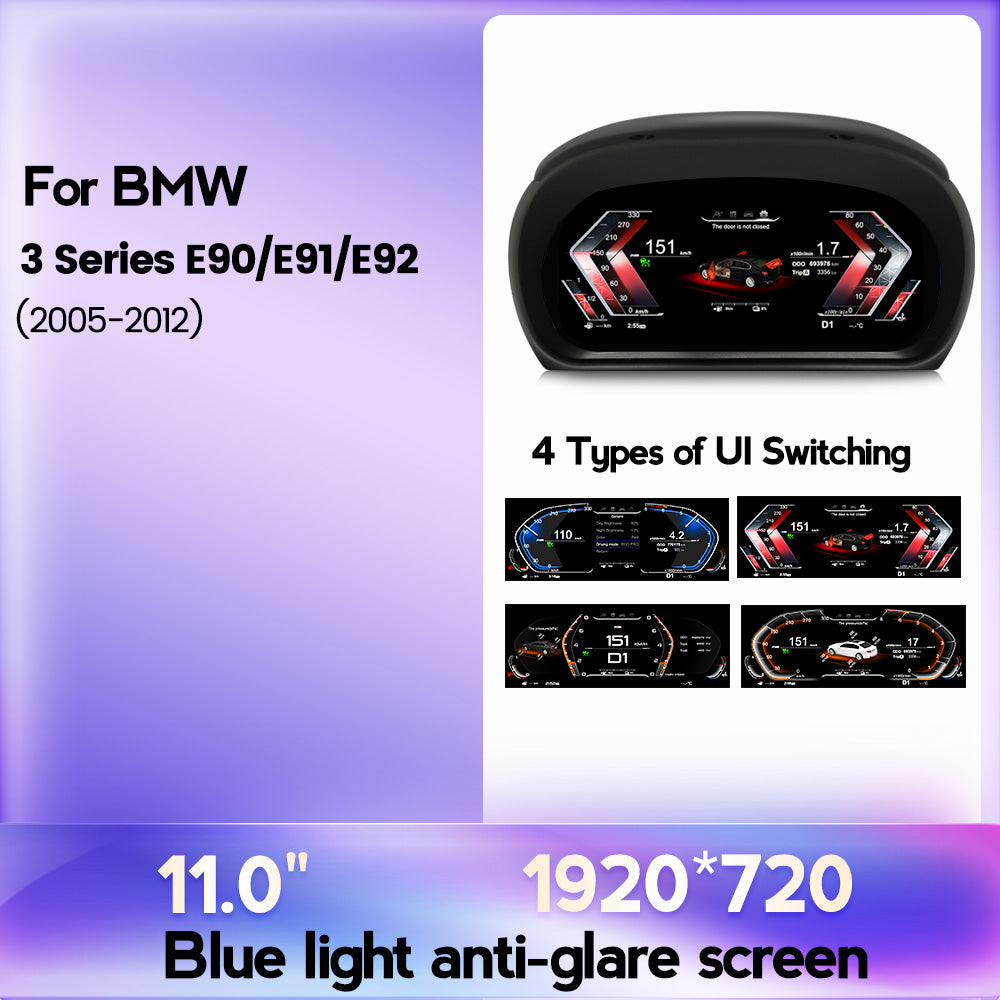 BMW 3 Series E90/E91/E92 (2005-2012) BMW Digital Instrument Cluster