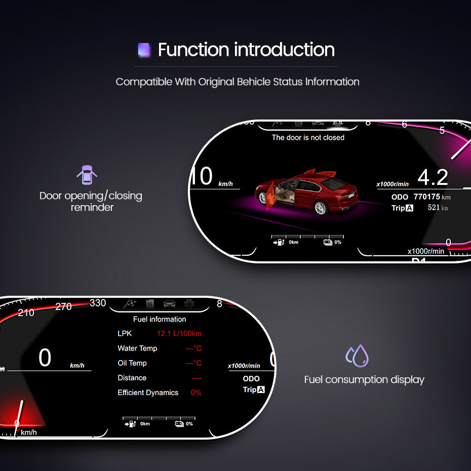 BMW 2 Series F22 (2013-2019) BMW Digital Instrument Cluster