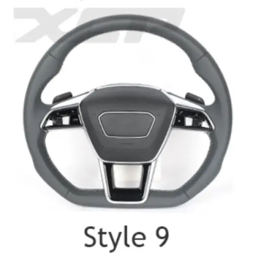AUDI Sports RS Steering Wheel for A1, A2, A3, A4, A5, A6, A7, A8, Q1, Q2, Q3, Q5, Q6, Q7, Q8, TT, RS3, RS5, RS6, RS7, RS8, R8 Models