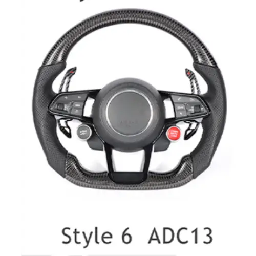 AUDI Sports RS Steering Wheel for A1, A2, A3, A4, A5, A6, A7, A8, Q1, Q2, Q3, Q5, Q6, Q7, Q8, TT, RS3, RS5, RS6, RS7, RS8, R8 Models