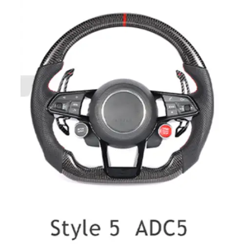 AUDI Sports RS Steering Wheel for A1, A2, A3, A4, A5, A6, A7, A8, Q1, Q2, Q3, Q5, Q6, Q7, Q8, TT, RS3, RS5, RS6, RS7, RS8, R8 Models