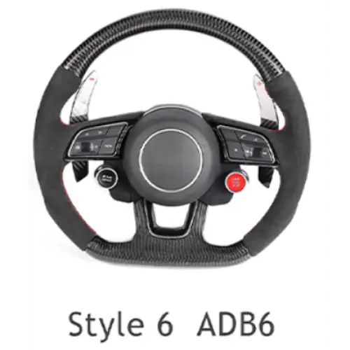 AUDI Sports RS Steering Wheel for A1, A2, A3, A4, A5, A6, A7, A8, Q1, Q2, Q3, Q5, Q6, Q7, Q8, TT, RS3, RS5, RS6, RS7, RS8, R8 Models