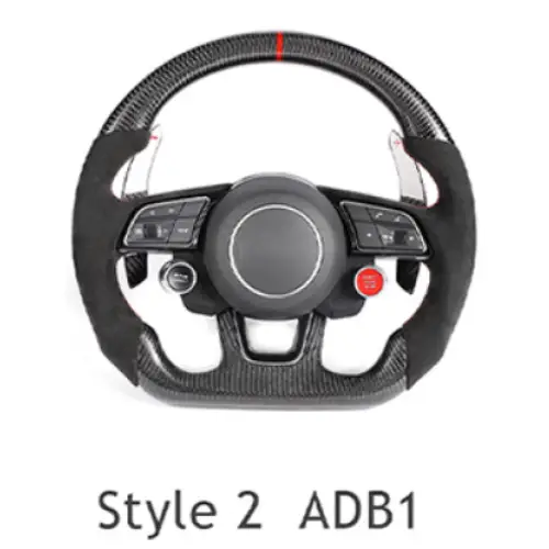 AUDI Sports RS Steering Wheel for A1, A2, A3, A4, A5, A6, A7, A8, Q1, Q2, Q3, Q5, Q6, Q7, Q8, TT, RS3, RS5, RS6, RS7, RS8, R8 Models