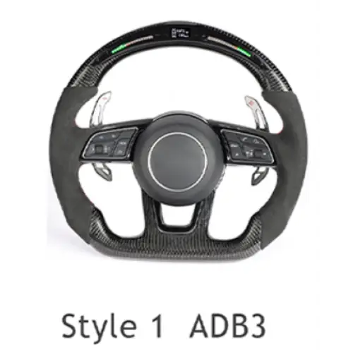 AUDI Sports RS Steering Wheel for A1, A2, A3, A4, A5, A6, A7, A8, Q1, Q2, Q3, Q5, Q6, Q7, Q8, TT, RS3, RS5, RS6, RS7, RS8, R8 Models