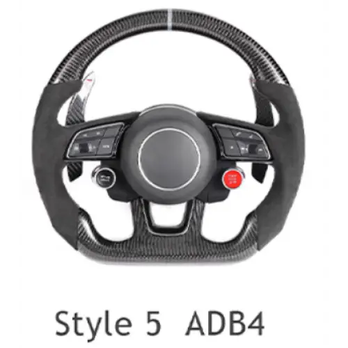 AUDI Sports RS Steering Wheel for A1, A2, A3, A4, A5, A6, A7, A8, Q1, Q2, Q3, Q5, Q6, Q7, Q8, TT, RS3, RS5, RS6, RS7, RS8, R8 Models