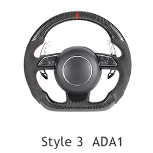 AUDI Sports RS Steering Wheel for A1, A2, A3, A4, A5, A6, A7, A8, Q1, Q2, Q3, Q5, Q6, Q7, Q8, TT, RS3, RS5, RS6, RS7, RS8, R8 Models