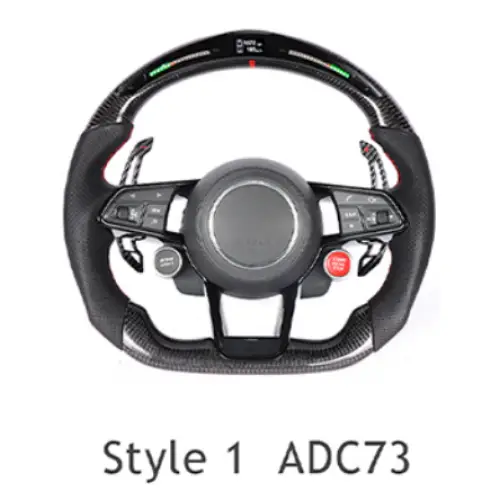 AUDI Sports RS Steering Wheel for A1, A2, A3, A4, A5, A6, A7, A8, Q1, Q2, Q3, Q5, Q6, Q7, Q8, TT, RS3, RS5, RS6, RS7, RS8, R8 Models