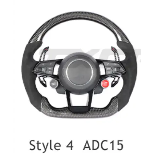 AUDI Sports RS Steering Wheel for A1, A2, A3, A4, A5, A6, A7, A8, Q1, Q2, Q3, Q5, Q6, Q7, Q8, TT, RS3, RS5, RS6, RS7, RS8, R8 Models