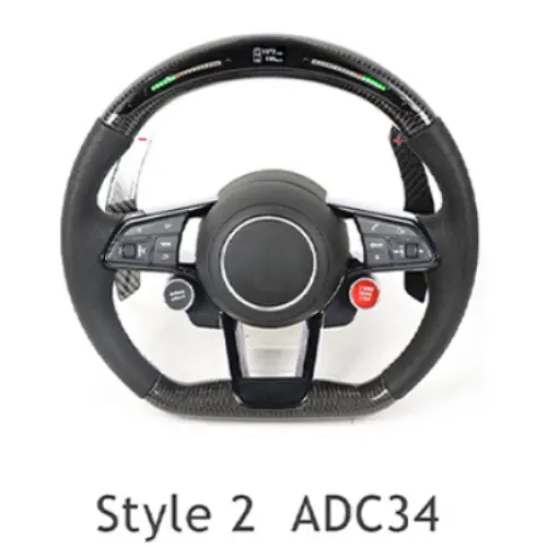 AUDI Sports RS Steering Wheel for A1, A2, A3, A4, A5, A6, A7, A8, Q1, Q2, Q3, Q5, Q6, Q7, Q8, TT, RS3, RS5, RS6, RS7, RS8, R8 Models