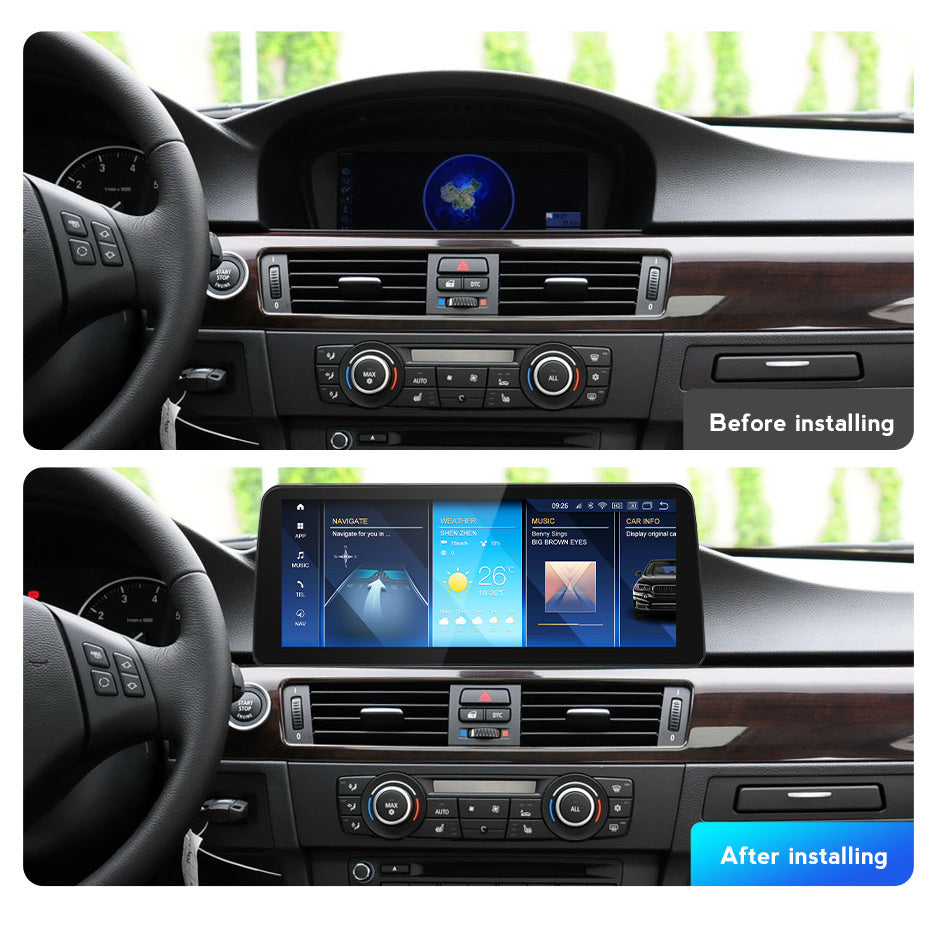 BMW 3 Series E90/E91/E92/E93/M3 (2005–2012) – CCC / CIC 12.5 inch Android Multimedia System | GPS | Wi-Fi | 4G SIM | Bluetooth | A2DP | Wireless Apple CarPlay & Android Auto | 360° View