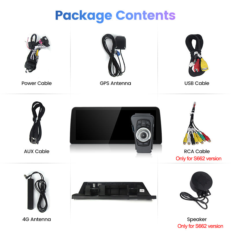 BMW 3 Series E90/E91/E92/E93/M3 (2005–2012) Without Original Screen 12.5 inch Android Multimedia System | GPS | Wi-Fi | 4G SIM | Bluetooth | A2DP | Wireless Apple CarPlay & Android Auto | 360° View