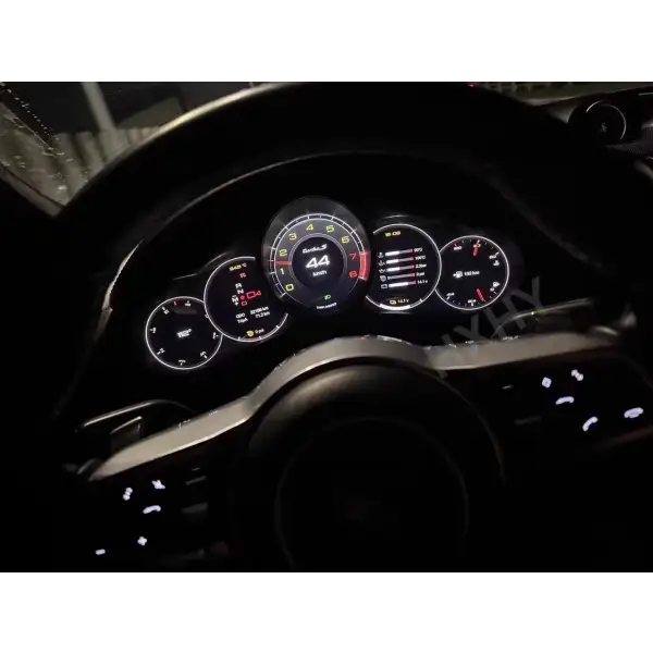 Digital LCD Dashboard Instrument Cluster for Porsche Cayenne, Panamera, Macan, and Boxster 982 - Speedometer Display