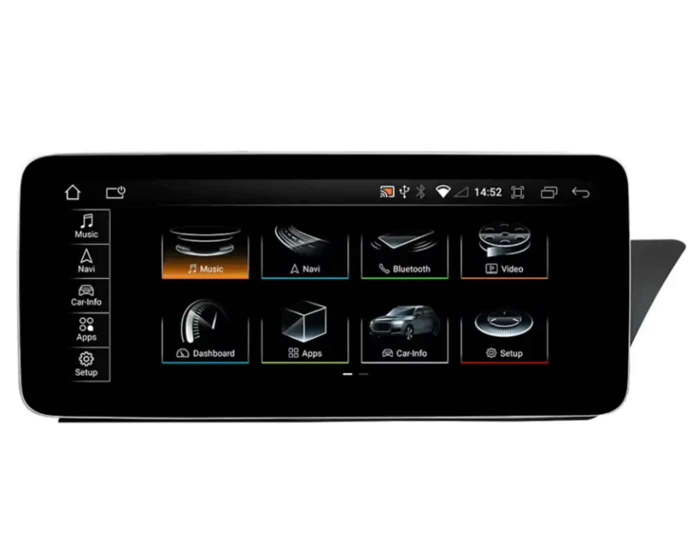 AUDI A5 (2008–2016) – MMI / Without MMI 12.5 inch Android Multimedia System | GPS | Wi-Fi | Bluetooth | A2DP |  Wireless Apple CarPlay & Android Auto | 360° View