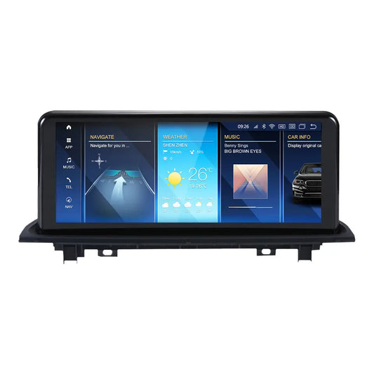 BMW X1 F48 (2018– ) EVO 10.25 inch Android Multimedia System | GPS | Wi-Fi | 4G SIM | Bluetooth | A2DP |  Wireless Apple CarPlay & Android Auto | 360° View