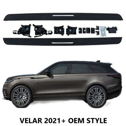 Car Axis India Compatible Automatic Deployable Electric Side Steps for 2021+ Land Rover Velar - Retractable Ladder Pedal Running Boards in OEM Style