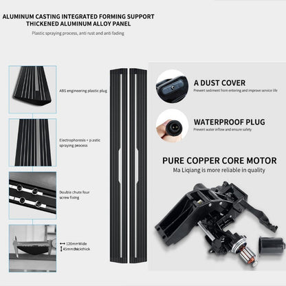 Car Axis India Compatible Automatic Deployable Electric Side Steps for 2021+ Land Rover Velar - Retractable Ladder Pedal Running Boards in OEM Style