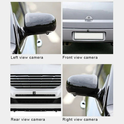 Car Axis India 360° Panoramic Surround View Camera System - AHD 1080p Compatible with Android Player - Front, Rear, Left & Right Cameras